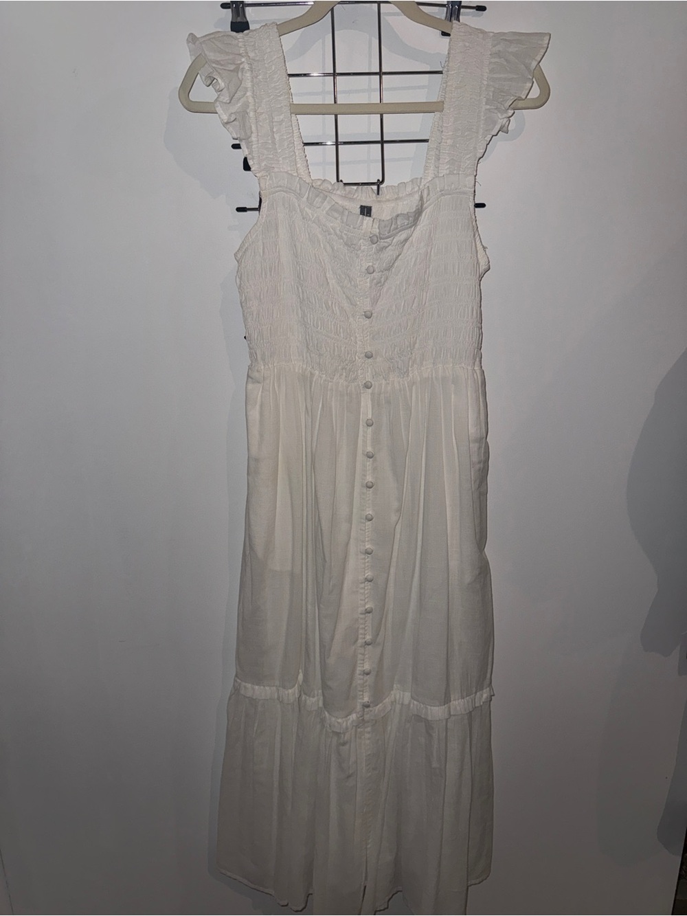 Anthropologie Peregrine Eyelet Midi Dress - Picture 3 of 6